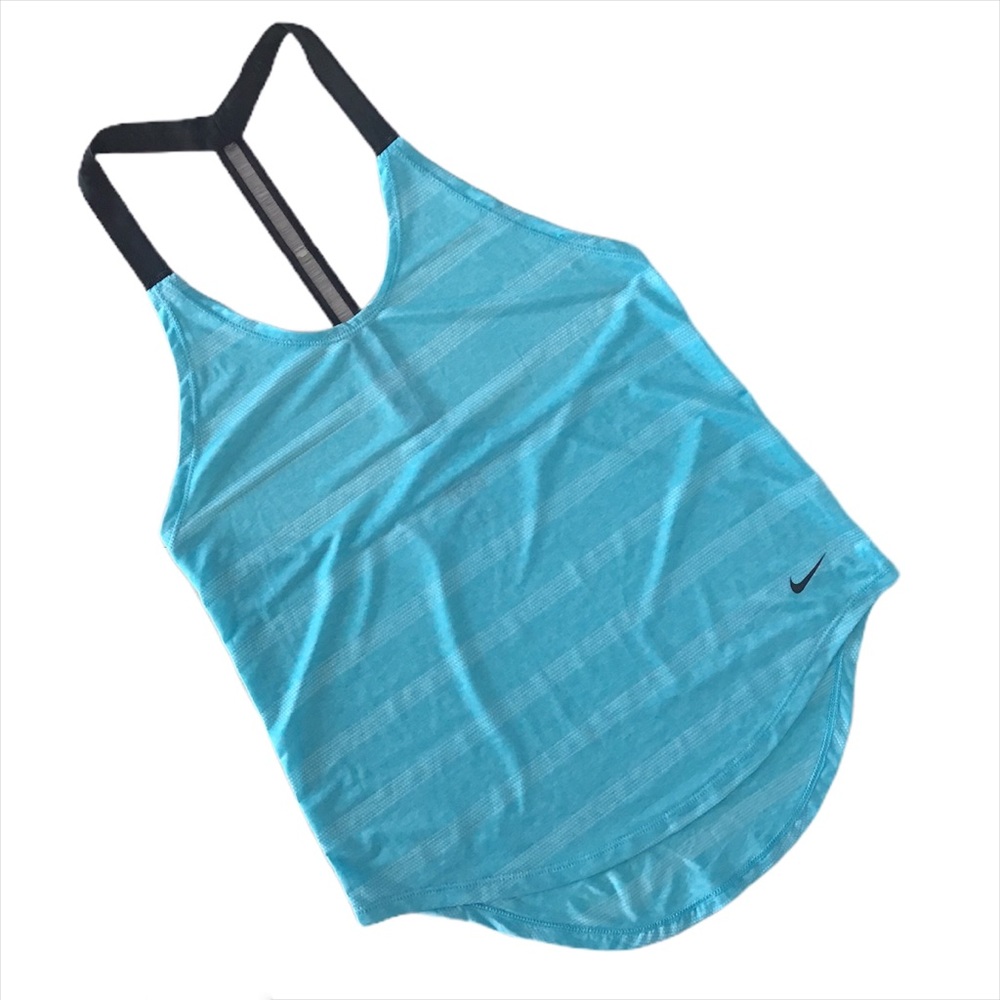 NIKE Teal Elastika Elevate Training Tank Top, XS
